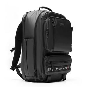 0580. Waterproof Large Travel Backpack - Black